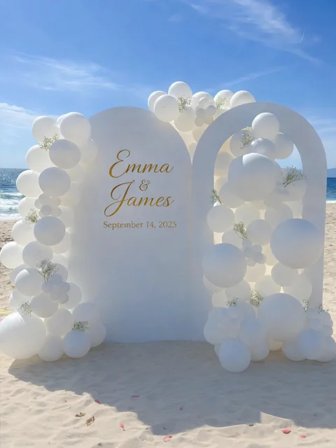 Wedding balloon backdrop Los Angeles