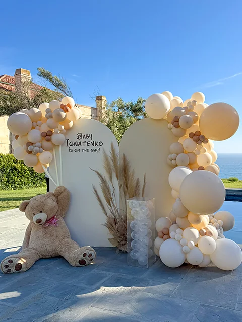 Balloon backdrop installation project Los Angeles