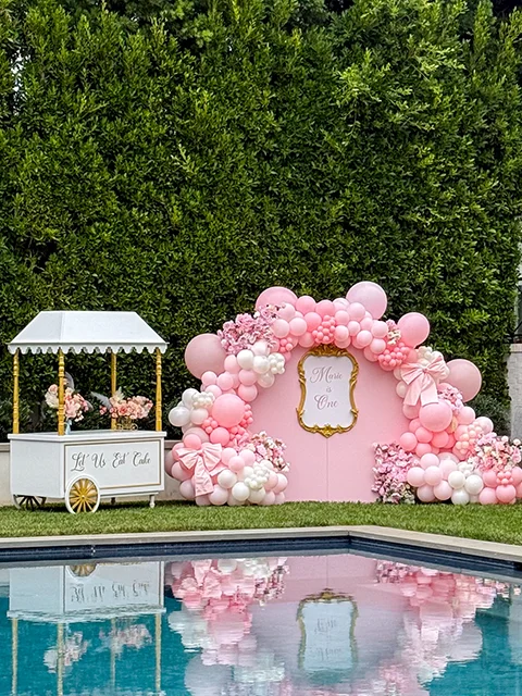 Balloon backdrop installation project Los Angeles