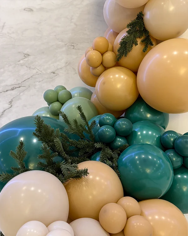 Baby Alin's Shower — Let the Adventure Begin — Baby Shower balloon decor detail Pasadena