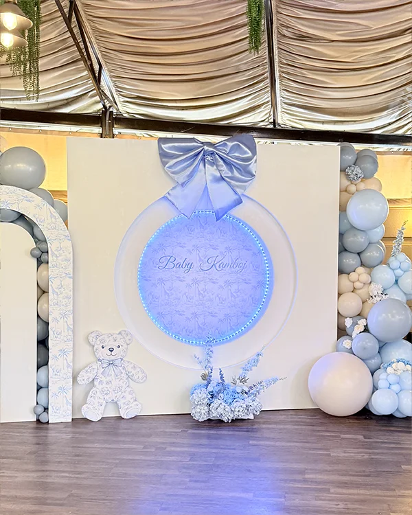 Baby Kamboj Baby Shower — Baby Shower balloon decor detail Encino