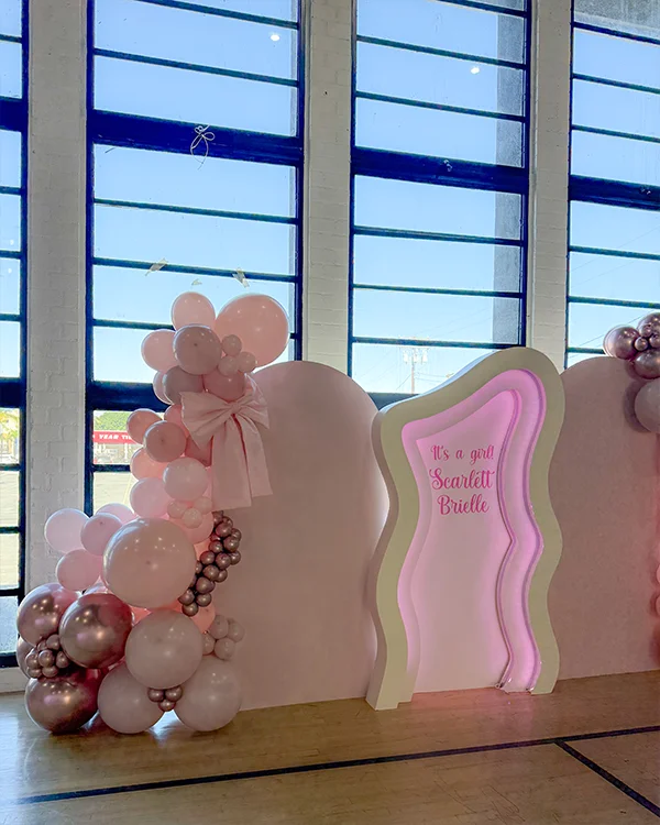 Baby Scarlett's Shower — Baby Shower balloon decor detail Montebello