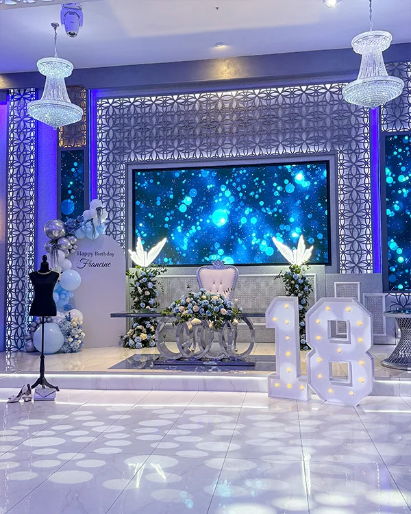 Francine's 18th Birthday — Birthday balloon decor detail Glendale