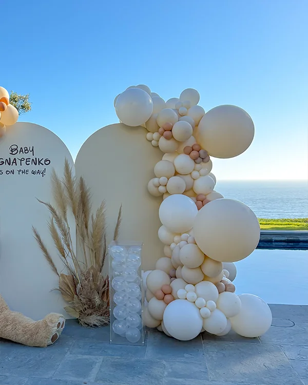 Baby Ignatenko — Is on the Way! — Gender Reveal balloon decor detail Malibu