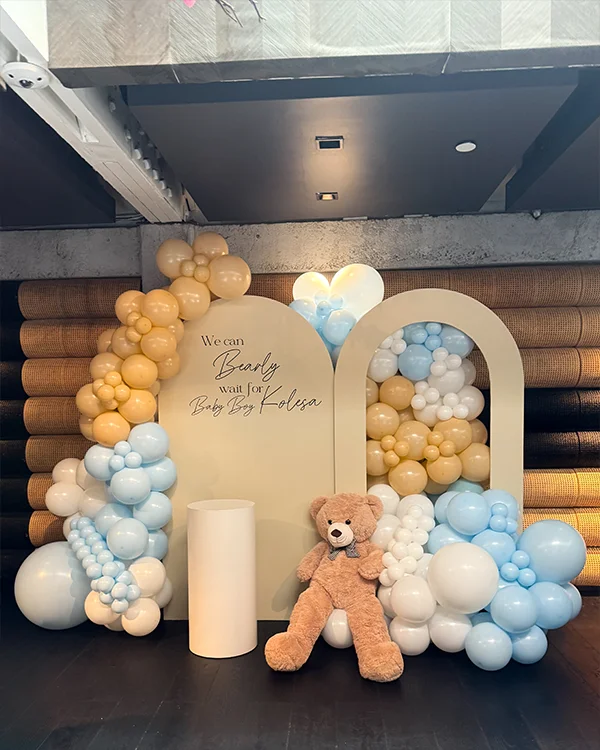 Baby Kolesa's Shower — Baby Shower balloon decor detail Beverly Hills