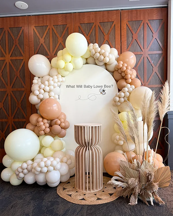 Gender reveal balloon decor — Lowe Gender Reveal Pasadena