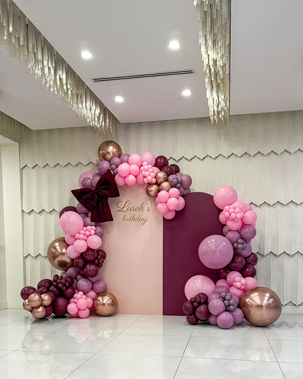 Luseh's 1st Birthday — Birthday balloon decor detail Burbank