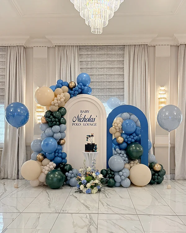 Baby Nicholas's Shower — Baby Shower balloon decor detail Glendale