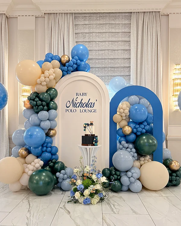 Baby Nicholas's Shower — Baby Shower balloon decor detail Glendale